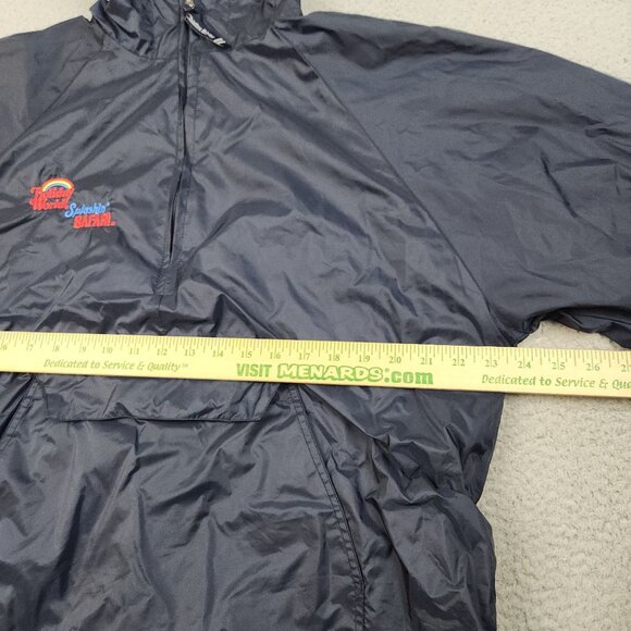 Holiday World Indiana Theme Park Jacket Medium Lined 1/4 Zip Hooded Employee - Picture 6 of 9